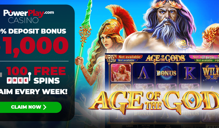 100 free spins on Age of Gods