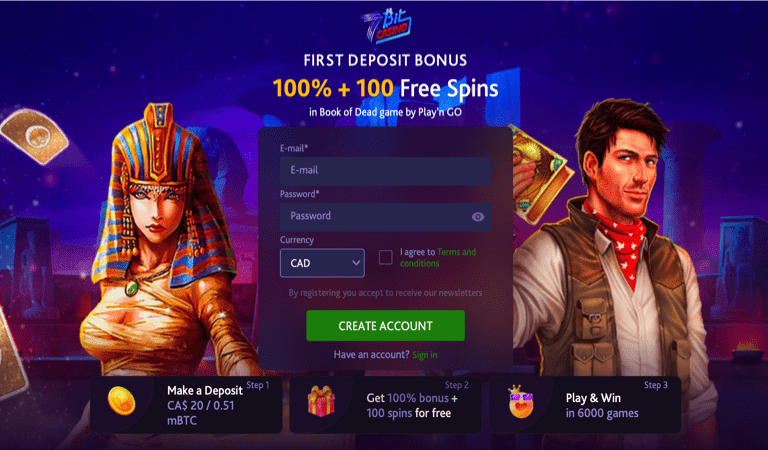 100 Free Spins on Book of Dead – 7Bit Casino