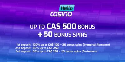 immortal romance free spins offer